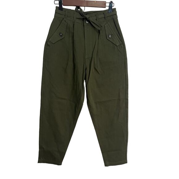 Blank NYC Green Hakuna Matata Pleated High Waist Pants *Revolve Dark Academia - Picture 6 of 15